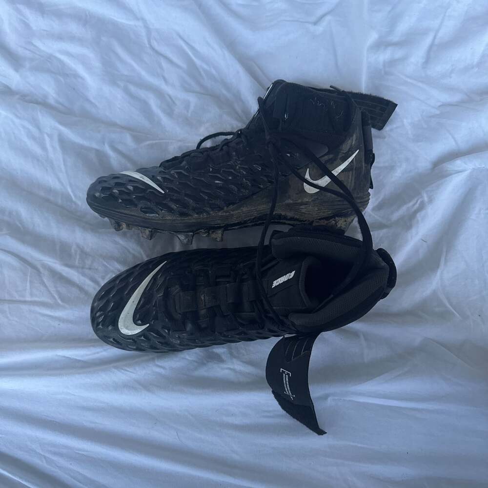 Nike Force Savage Pro 2 Black Football Cleats AH4000-002 Men's Size 12